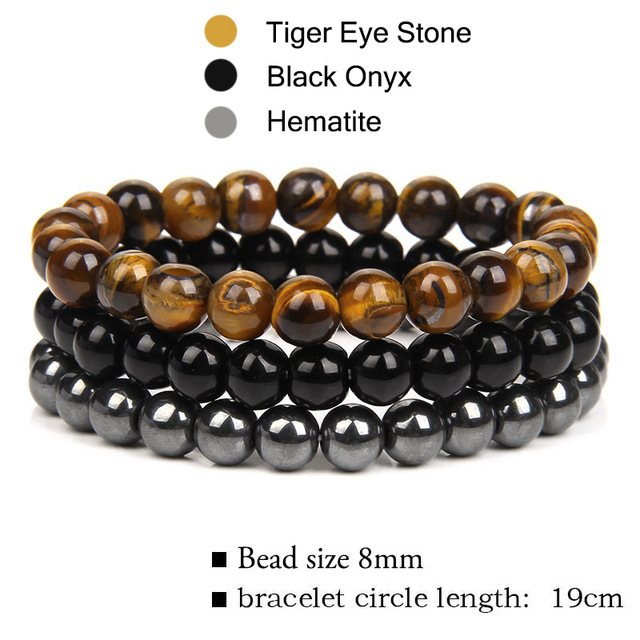 Tiger Eye Stone+Black Onyx+Hematite