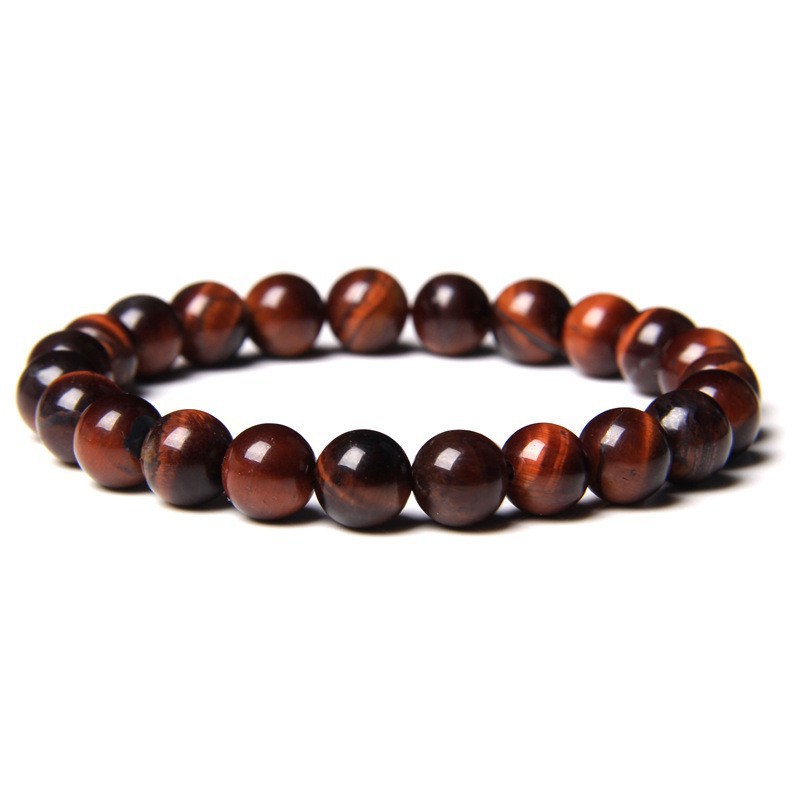 Natural red tiger's eye bracelet