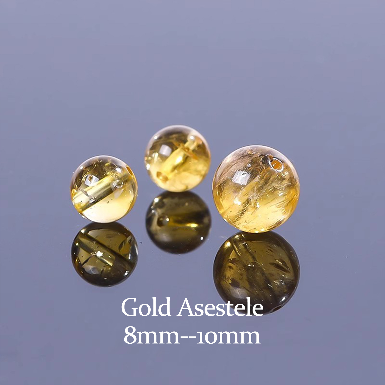 Natural gold Asestele [1 bead]