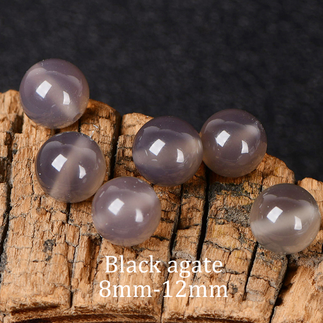 Natural black agate [1 bead]