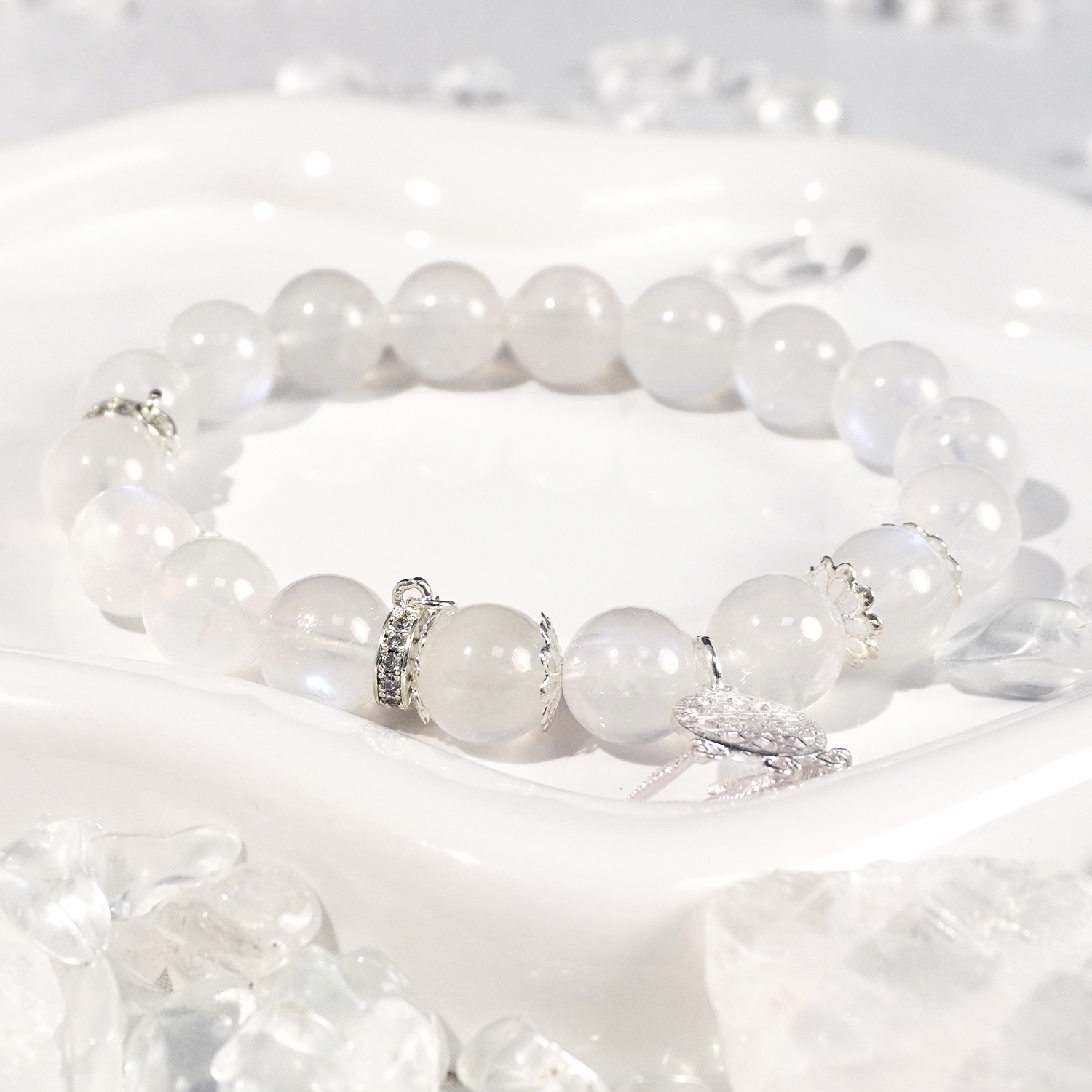 Blue moonstone bracelet