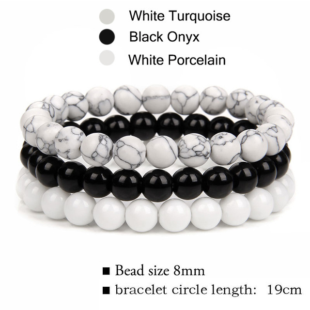 White Turquoise+Black Onyx+White Porcelain
