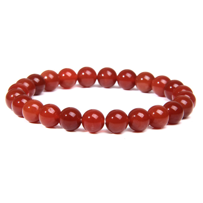 Natural red agate bracelet