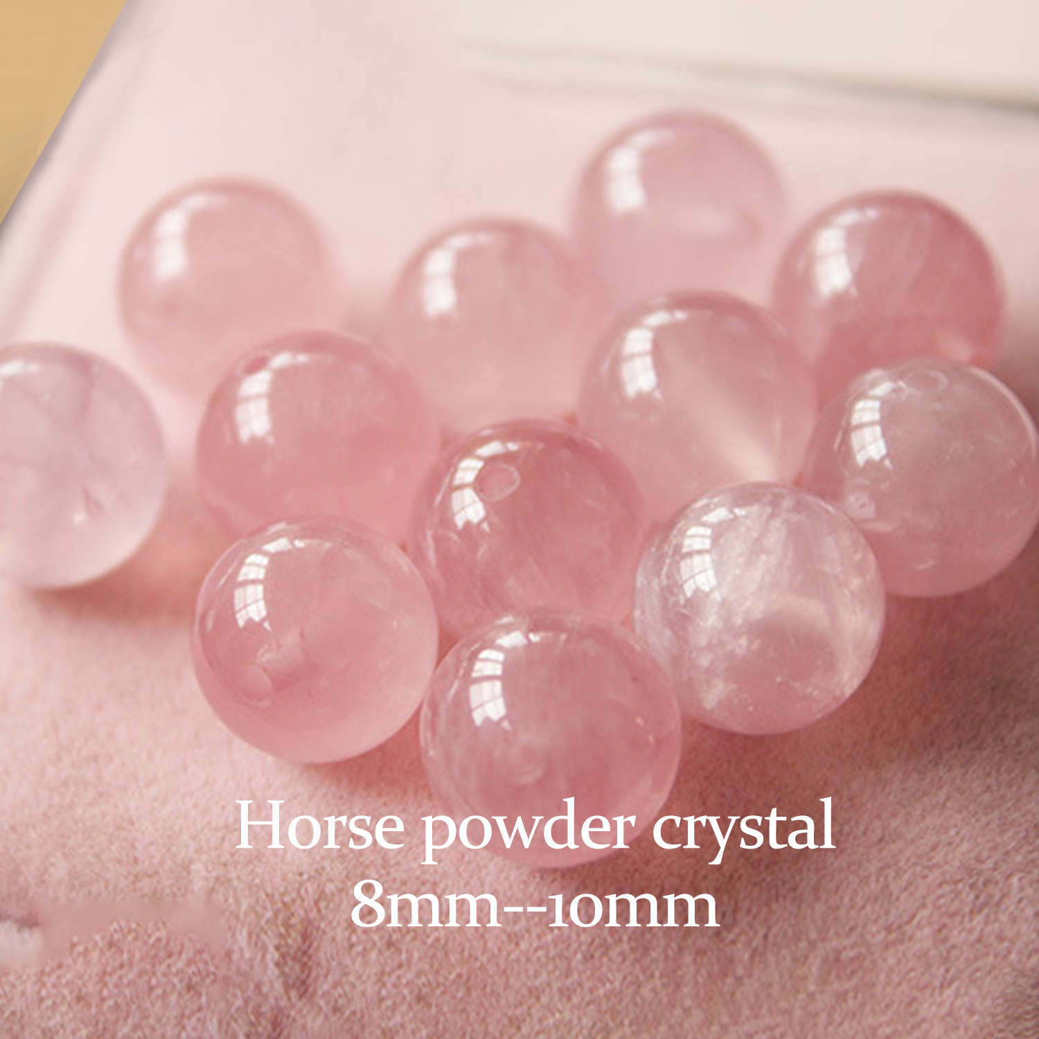 Natural horse powder crystal [1 bead]