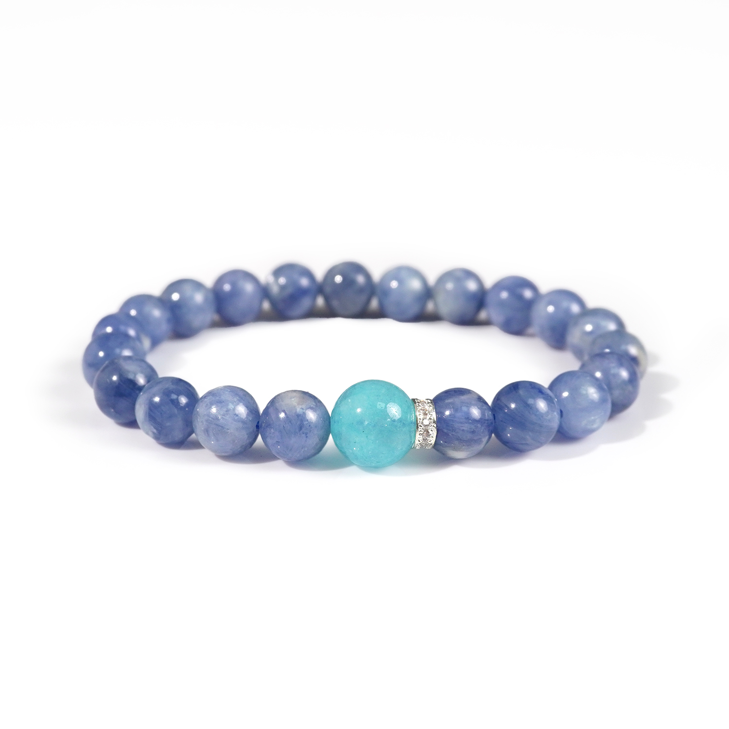Kyanite + aquamarine bracelet