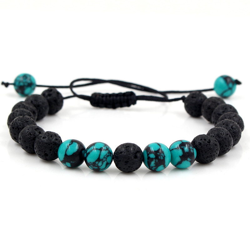 Best-selling men's volcanic stone bracelets